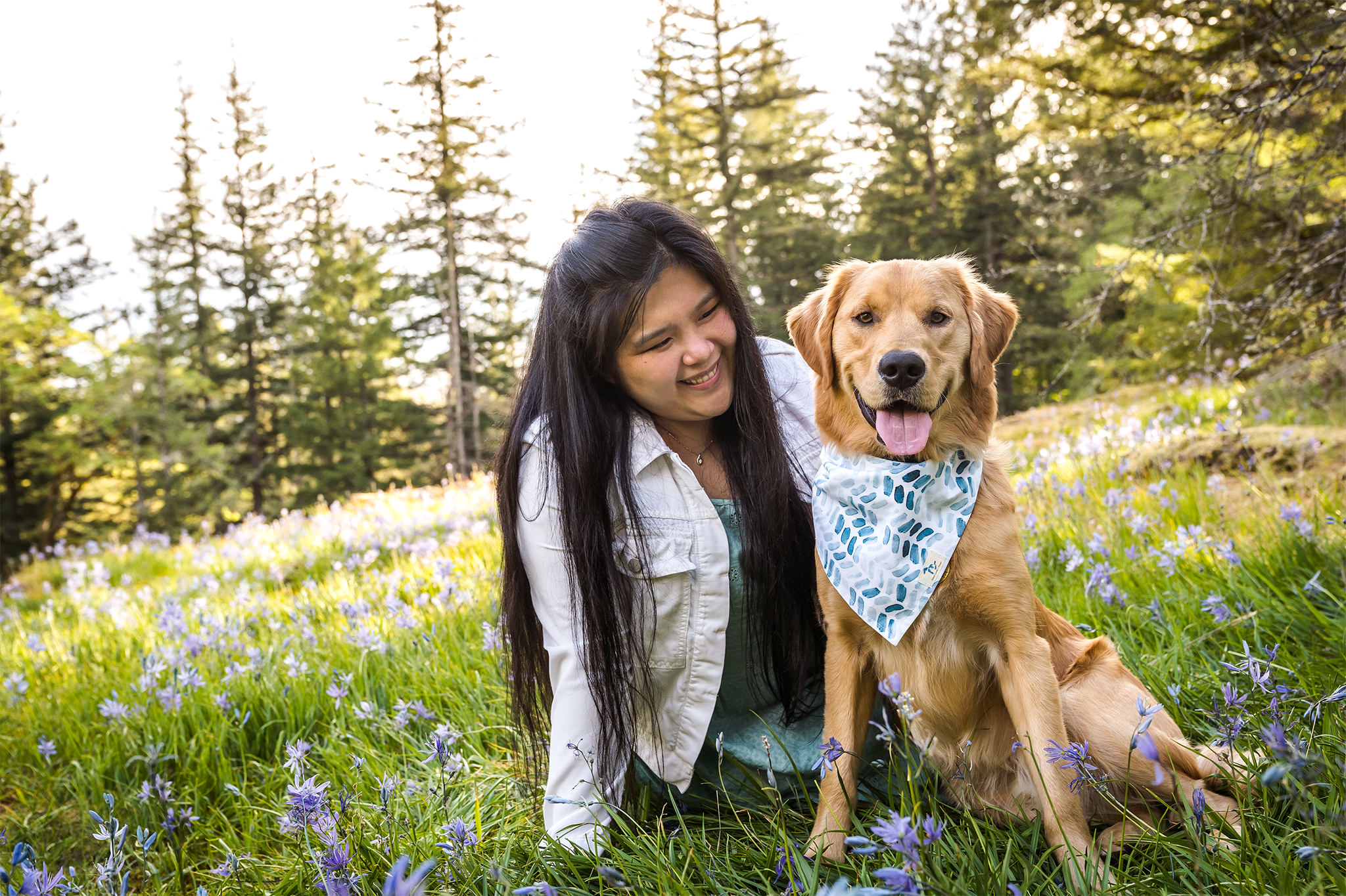 spring photos with dogs portland